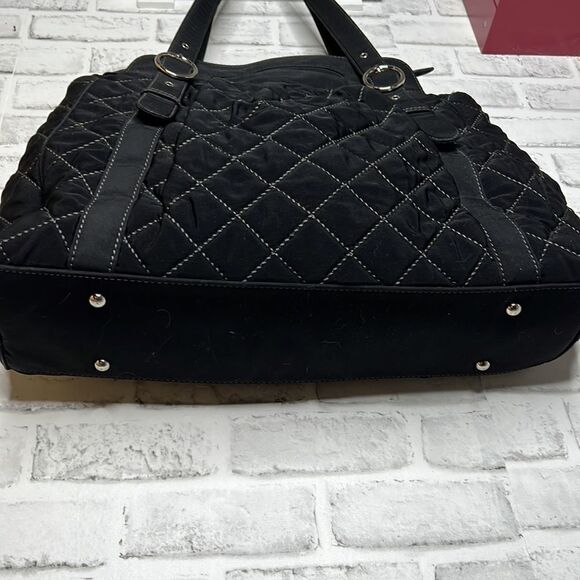 Vera Bradley Large Quilted Micro Fiber Shoulder Bag Purse Tote - Picture 3 of 7